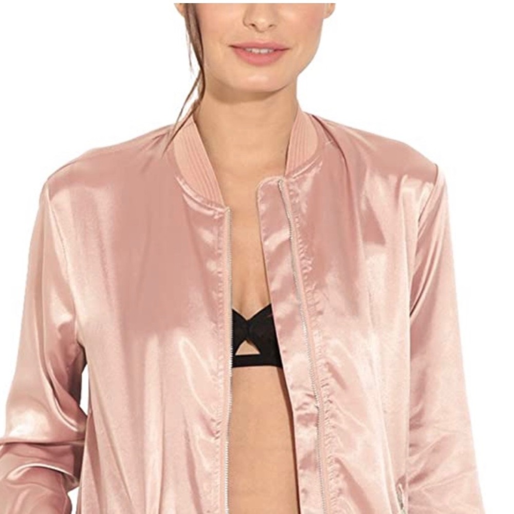 Satin Bomber Jacket